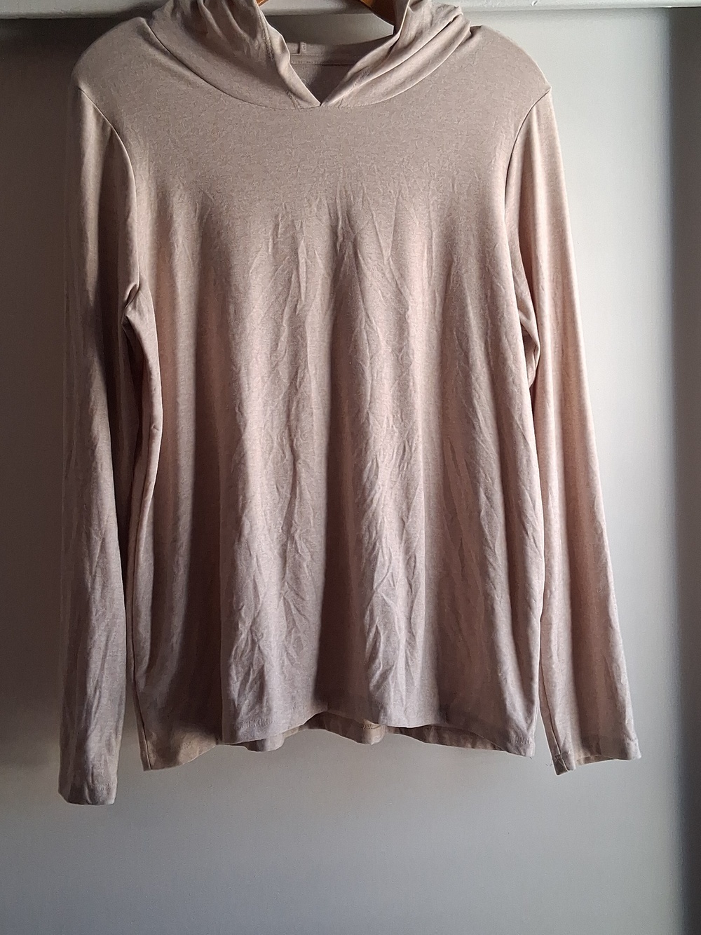 Beyond Yoga Soft Knit Hoodie Oatmeal  Beige Large